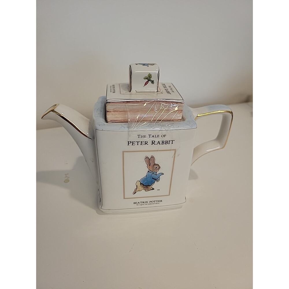 Beatrix Potter Tale of Peter Rabbit RARE James Sadler Library Teapot Excellent!